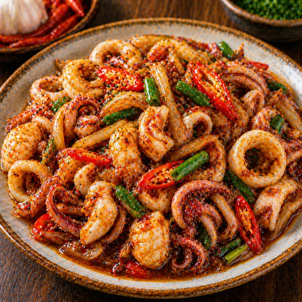 Tumis Cumi Ala Nyonya Kedai Tiga Nyonya